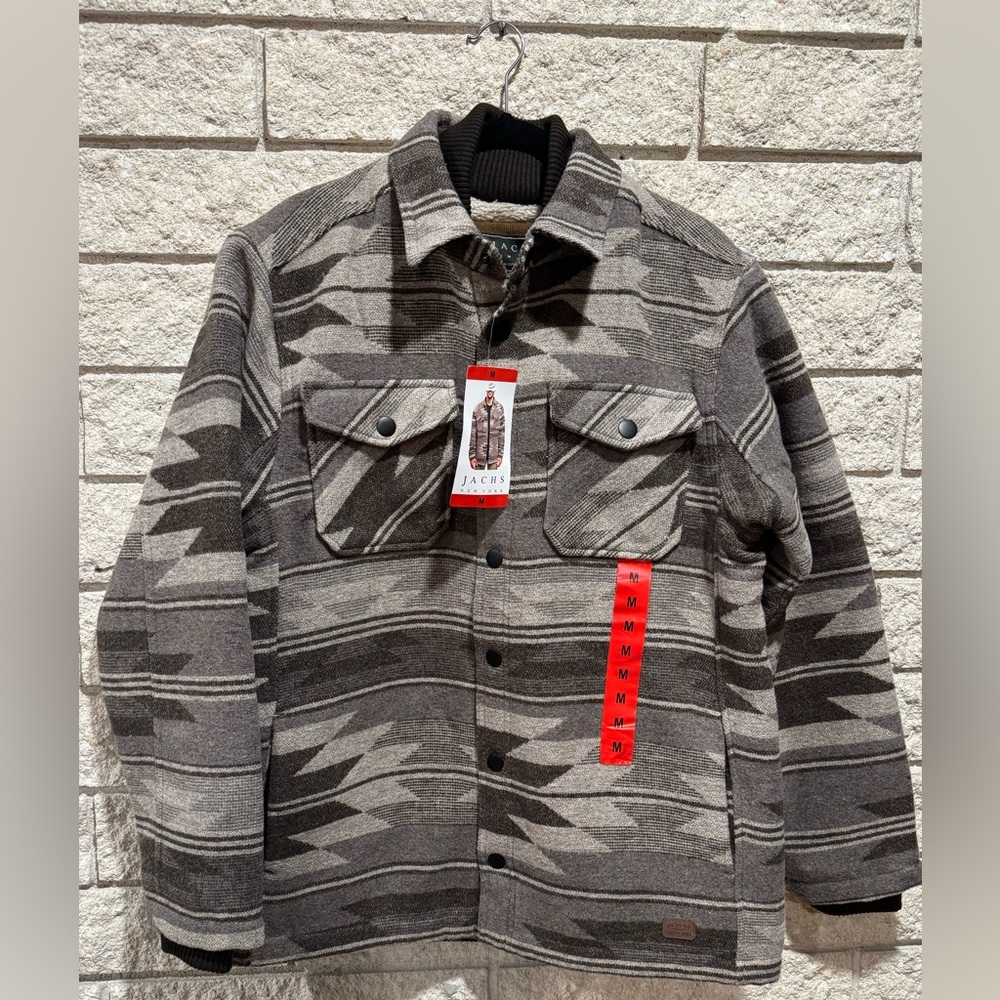 Jachs Men’s Aztec Patterned Shirt Jacket
